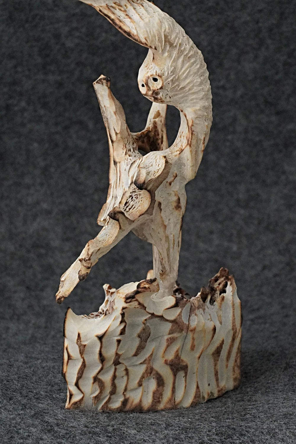 Owl & Eagle Zuni Fetish Carving - Ruben Najera