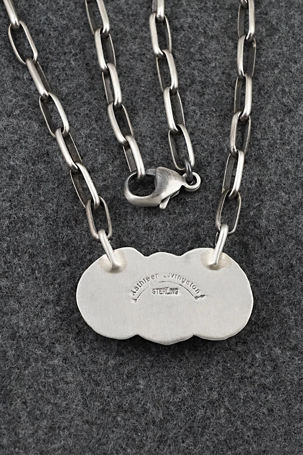 Turquoise & Sterling Silver Necklace - Kathleen Livingston
