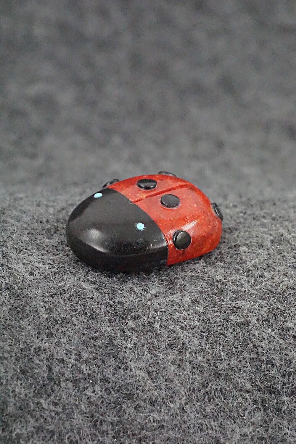 Ladybug Zuni Fetish Carving - Reynold Lunasee
