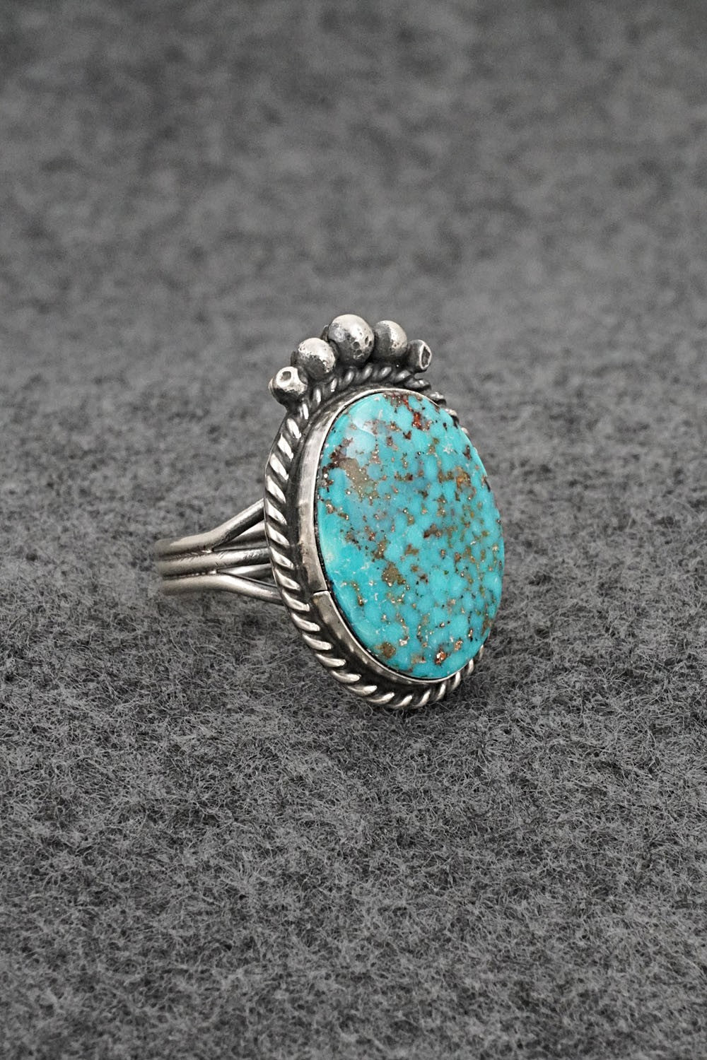Turquoise & Sterling Silver Ring - Rena Begay - Size 6