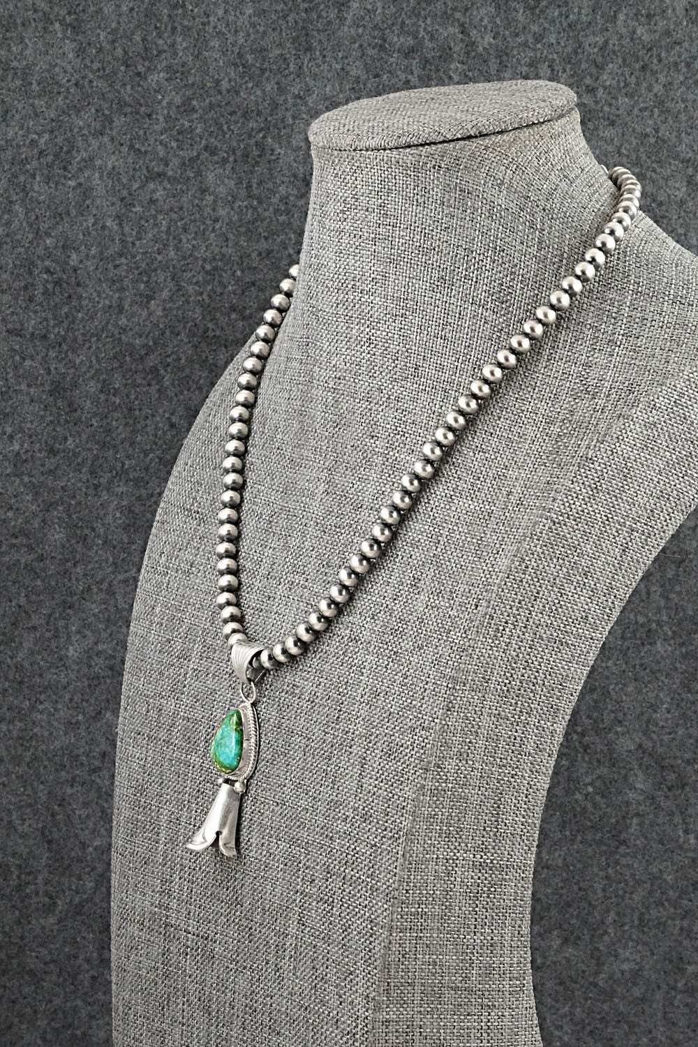Turquoise & Sterling Silver Necklace - Samuel Yellowhair