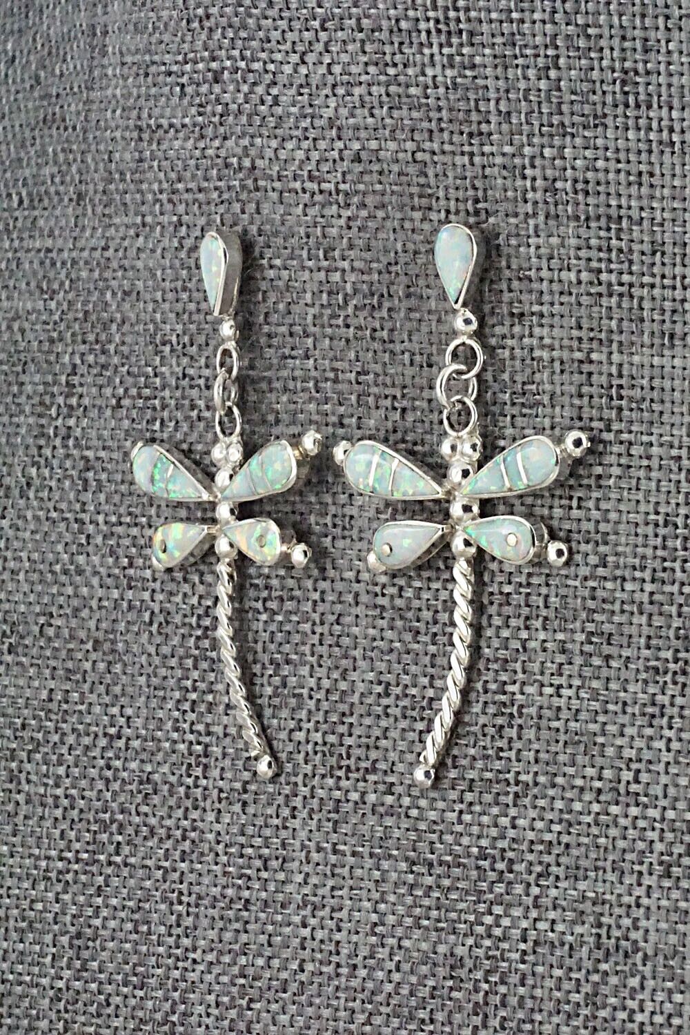 Opalite & Sterling Silver Earrings - Lyndon Ahiyite