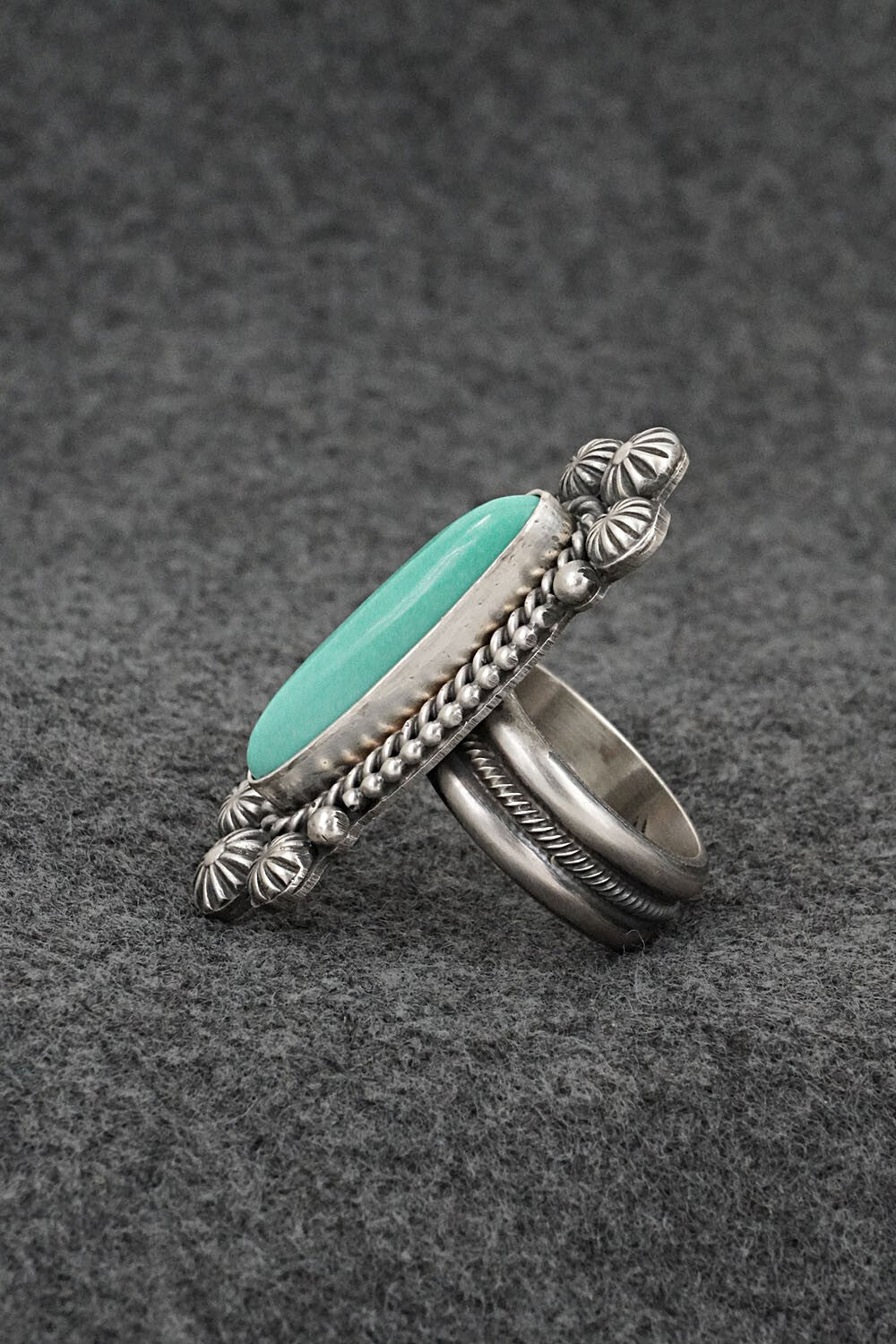 Turquoise & Sterling Silver Ring - Michael Calladitto - Size 7