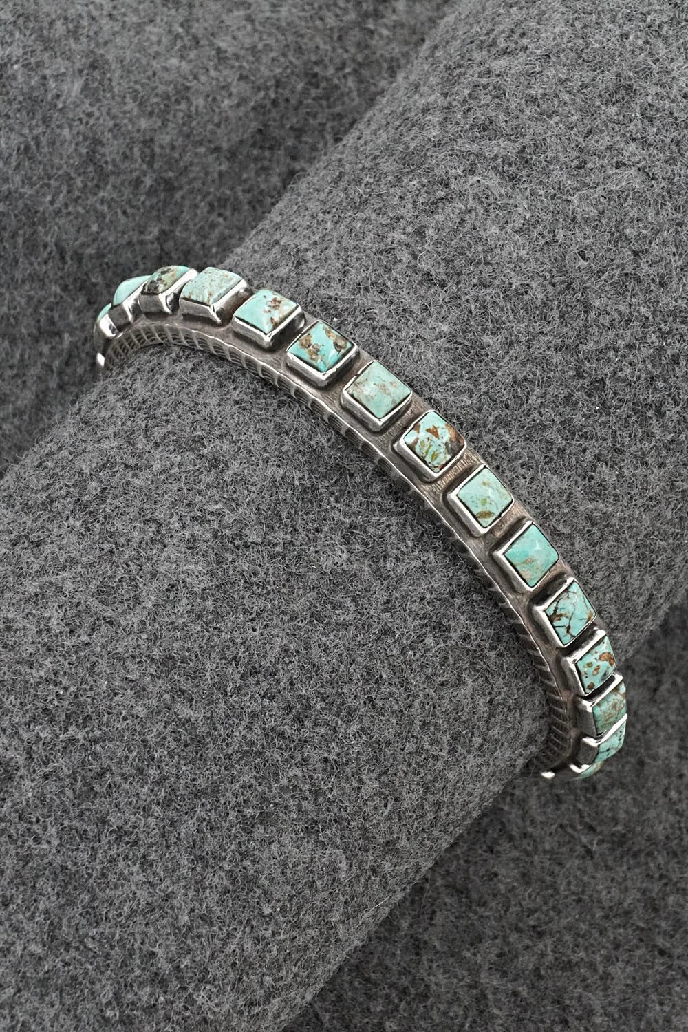 Turquoise & Sterling Silver Bracelet - Ernest Rangel