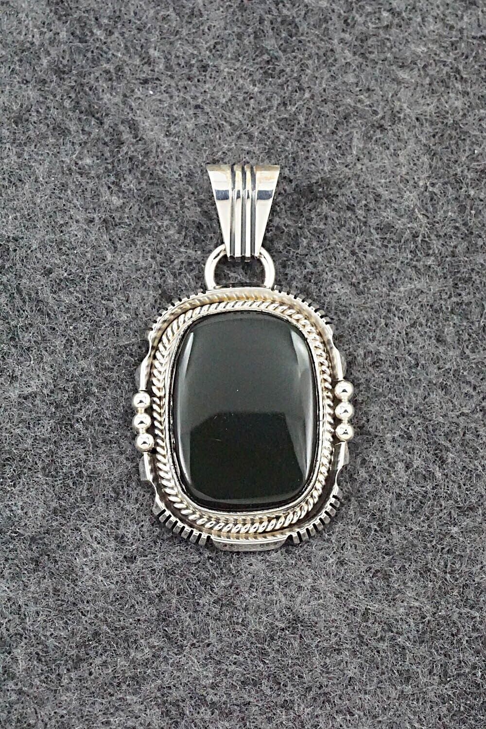 Onyx & Sterling Silver Pendant - Sharon McCarthy