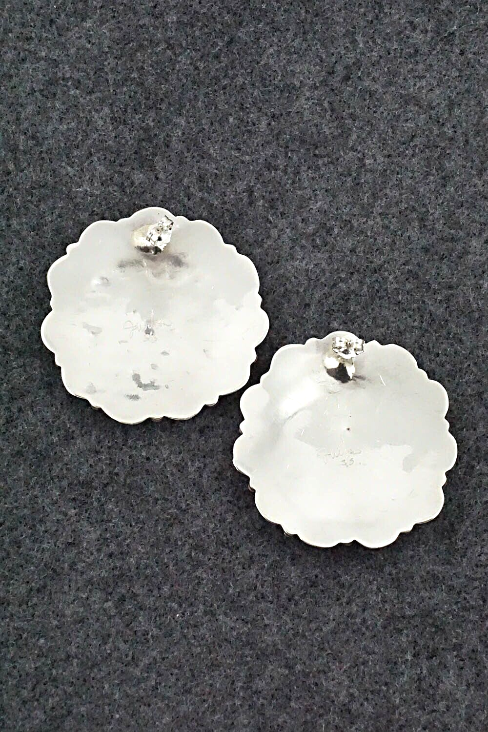 Turquoise & Sterling Silver Earrings - Jaz Wilson