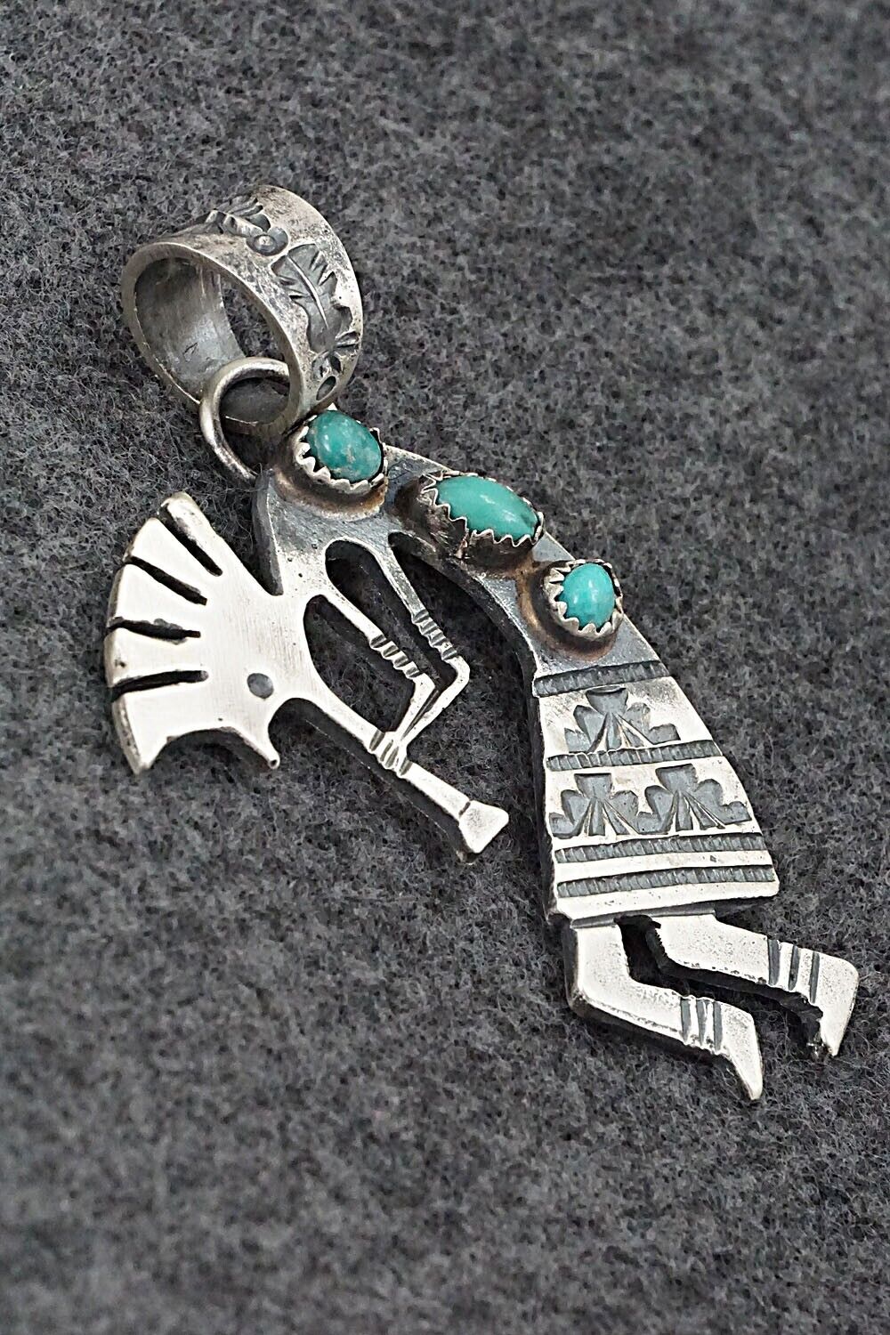 Turquoise & Sterling Silver Pendant - Eva & Linberg Billah
