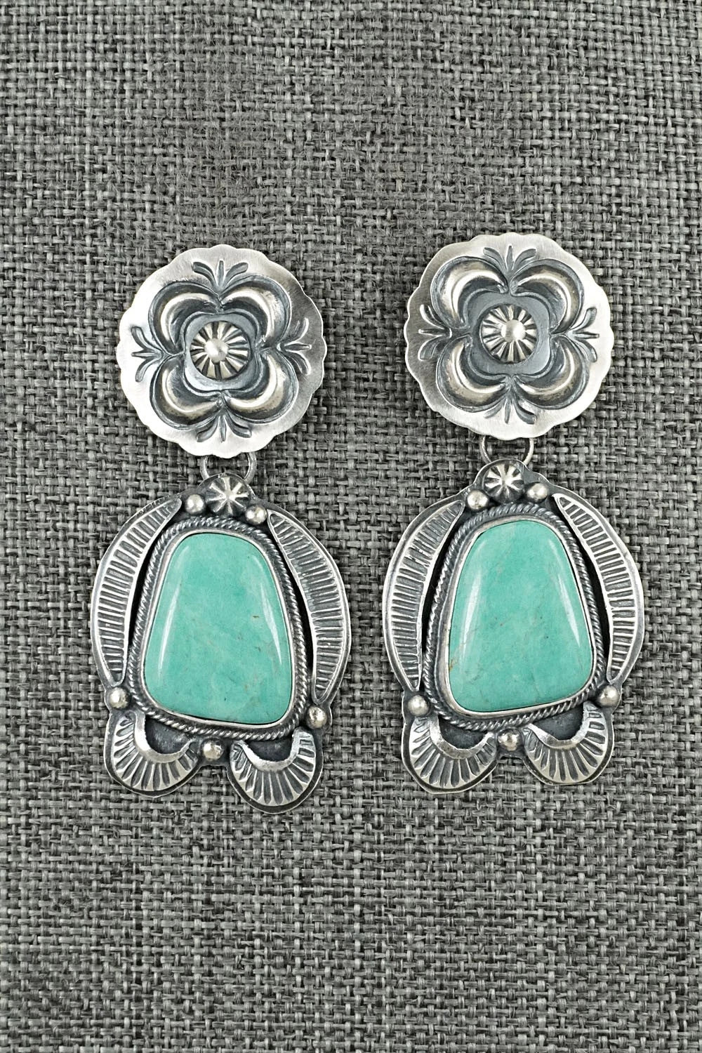 Turquoise & Sterling Silver Earrings - Randy Boyd