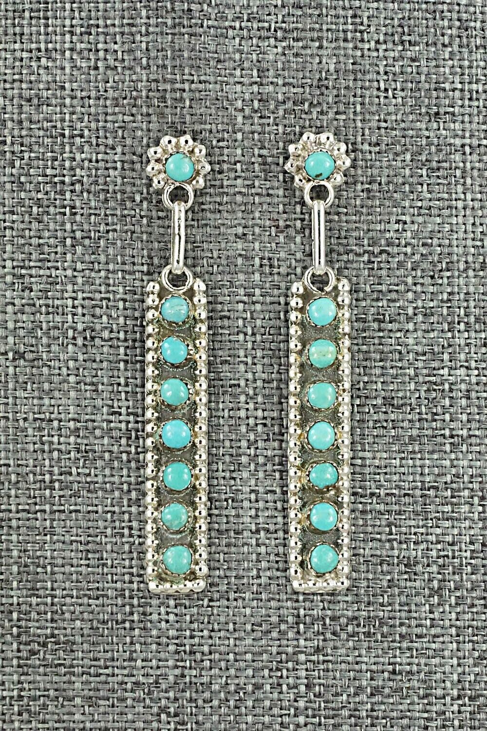 Turquoise & Sterling Silver Earrings - Rena Laate
