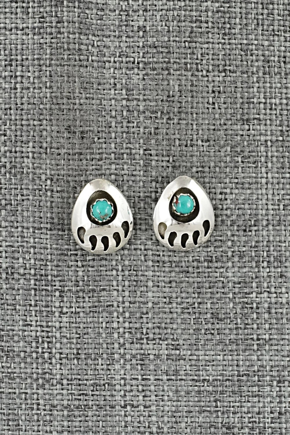 Turquoise & Sterling Silver Earrings - Sandra Parker