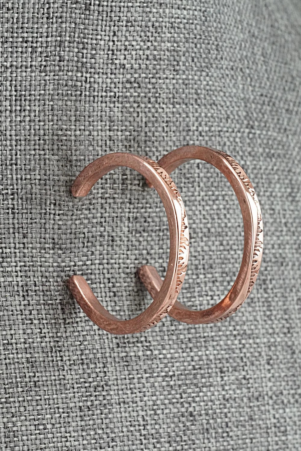 Copper Hoop Earrings - Elaine Tahe