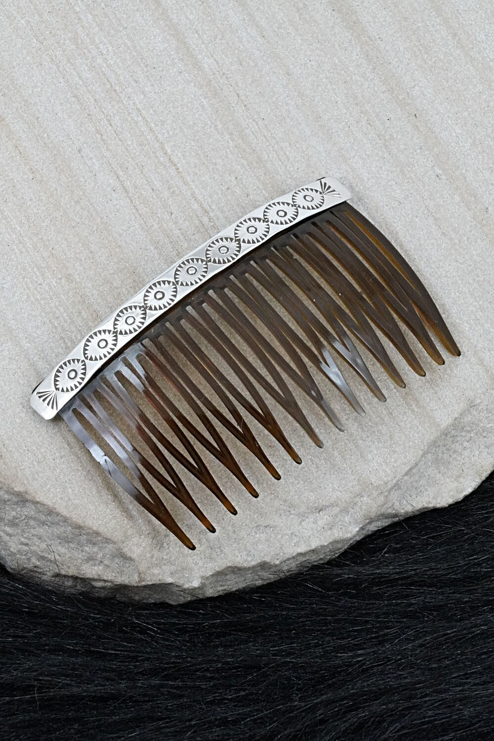 Sterling Silver Hair Combs - Bertha Begay