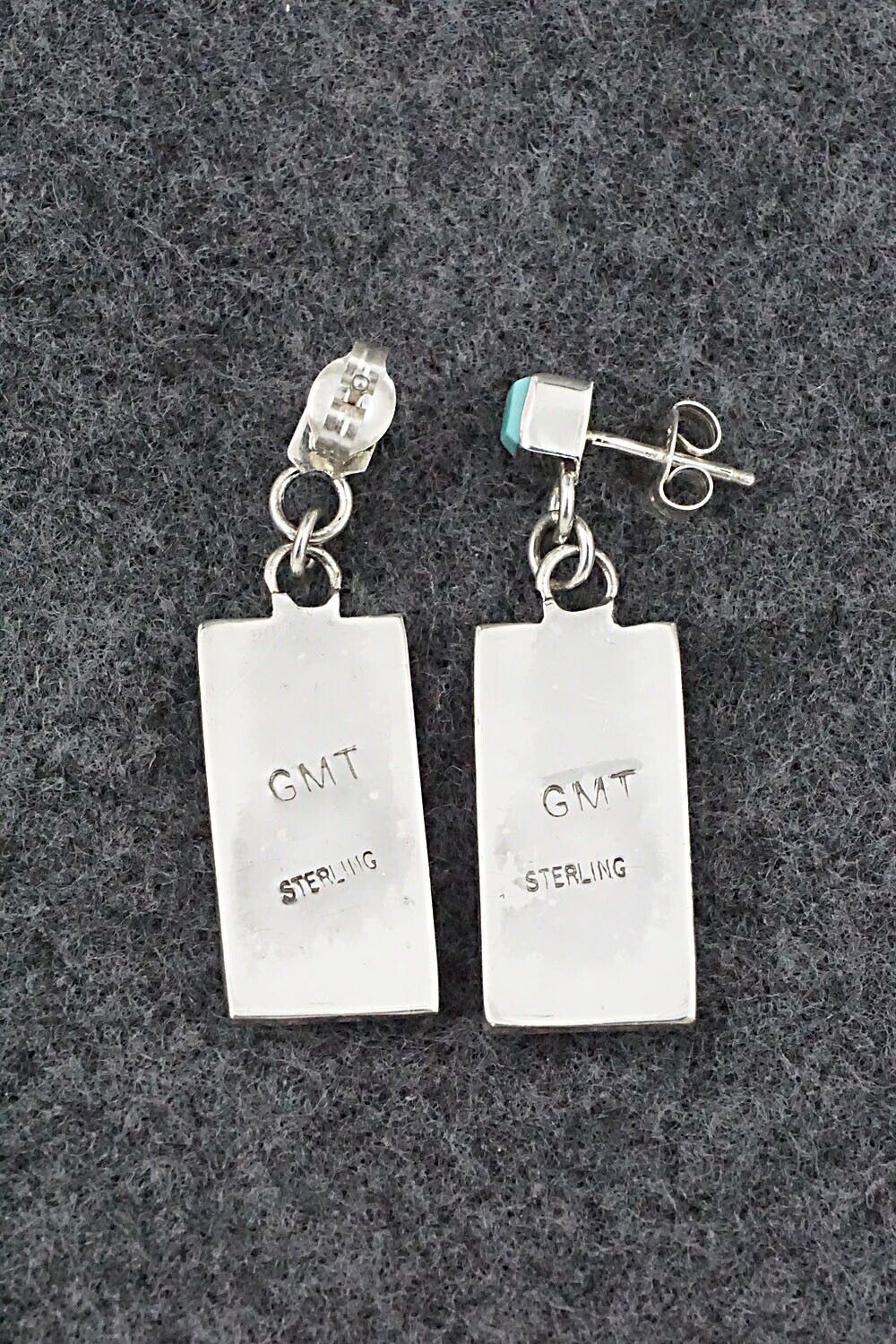 Turquoise & Sterling Silver Earrings - Gloria Tucson