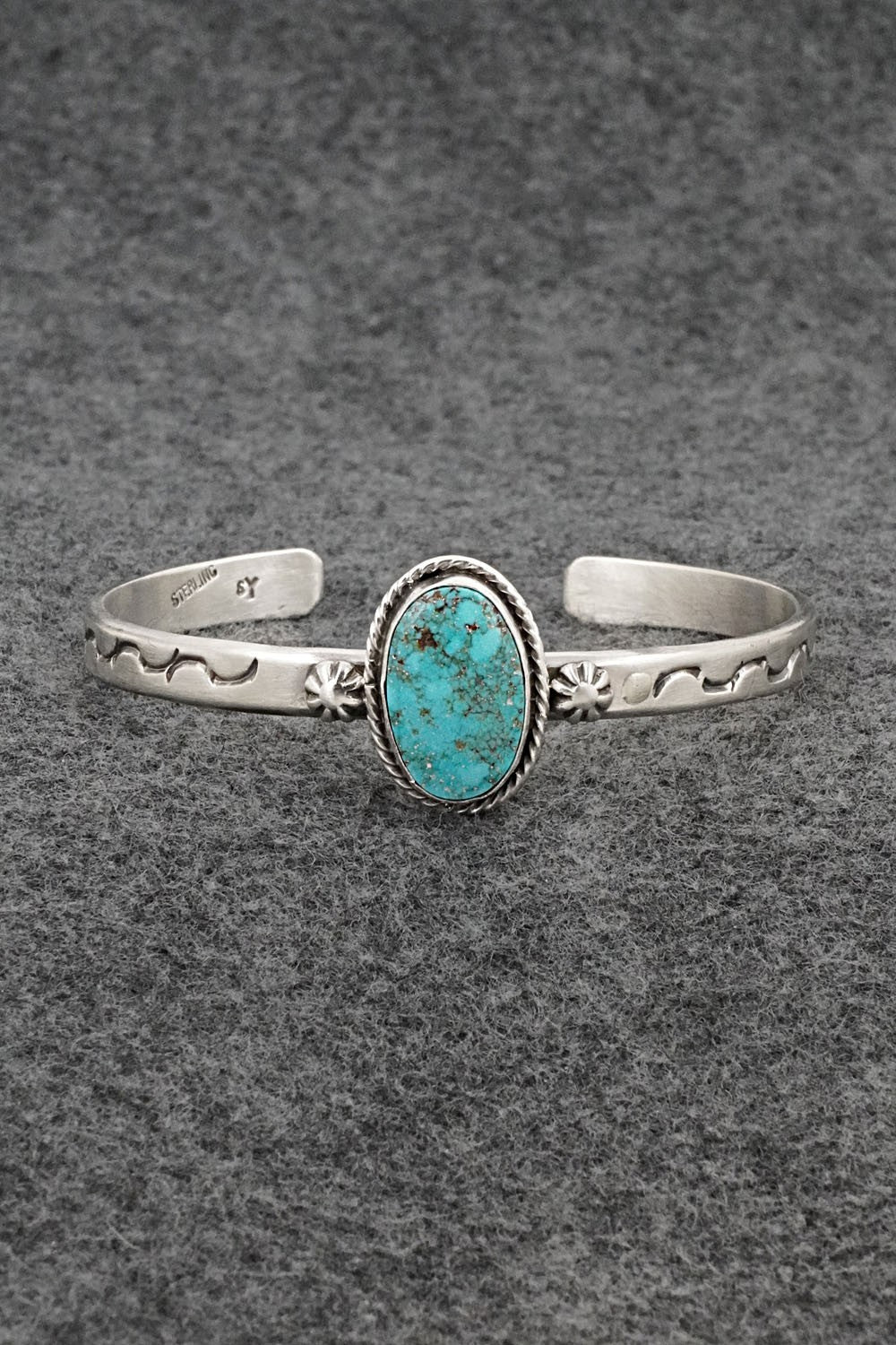 Turquoise & Sterling Silver Bracelet - Samuel Yellowhair