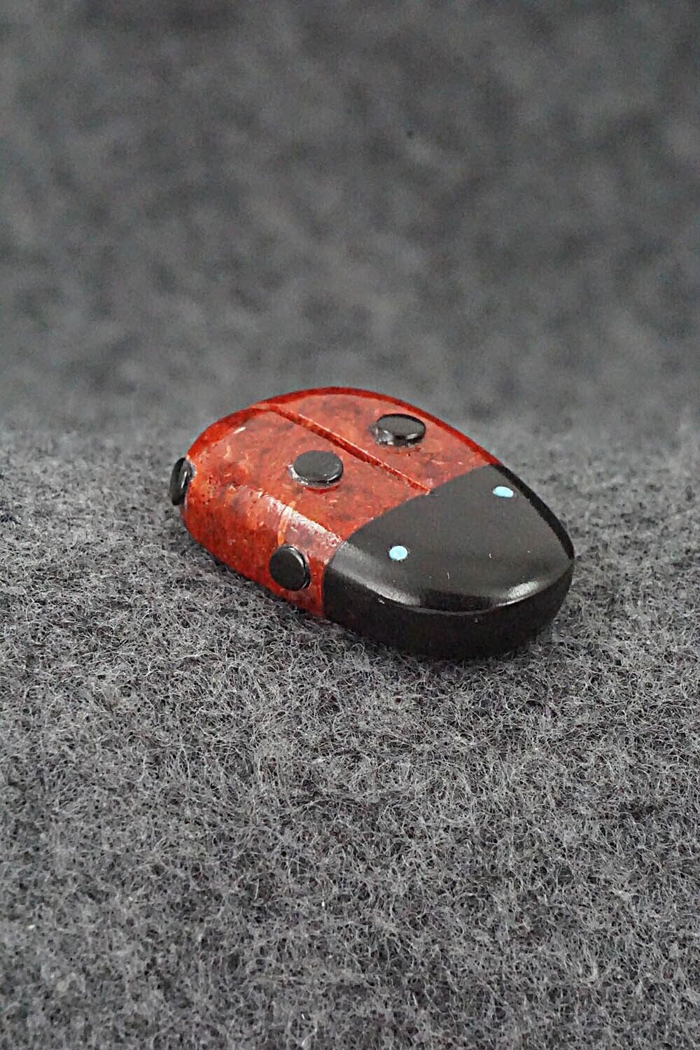 Ladybug Zuni Fetish Carving - Reynold Lunasee