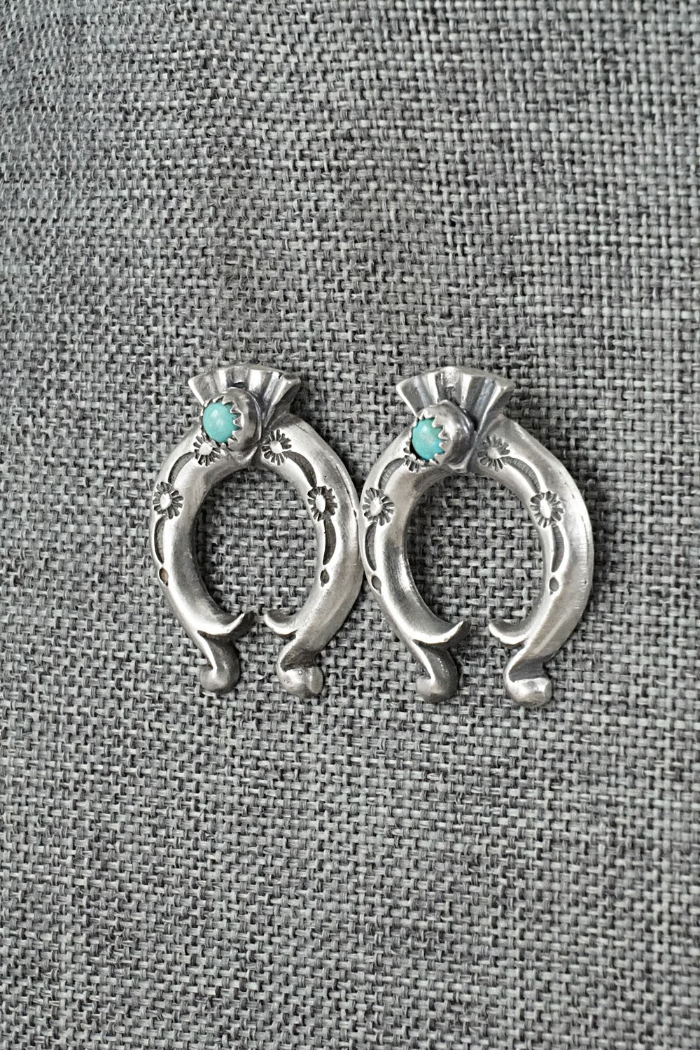 Turquoise & Sterling Silver Earrings - Adrienne Gordon