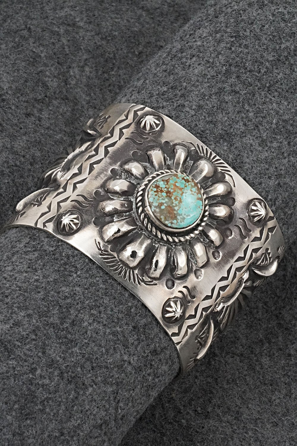 Turquoise & Sterling Silver Bracelet - Elvira Bill