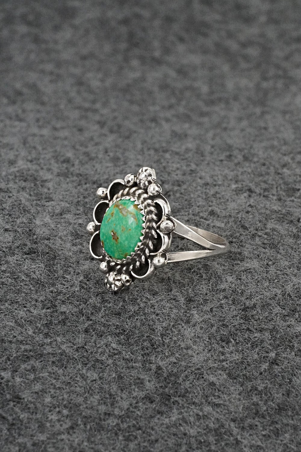Turquoise & Sterling Silver Ring - Frieda Martinez - Size 6.5