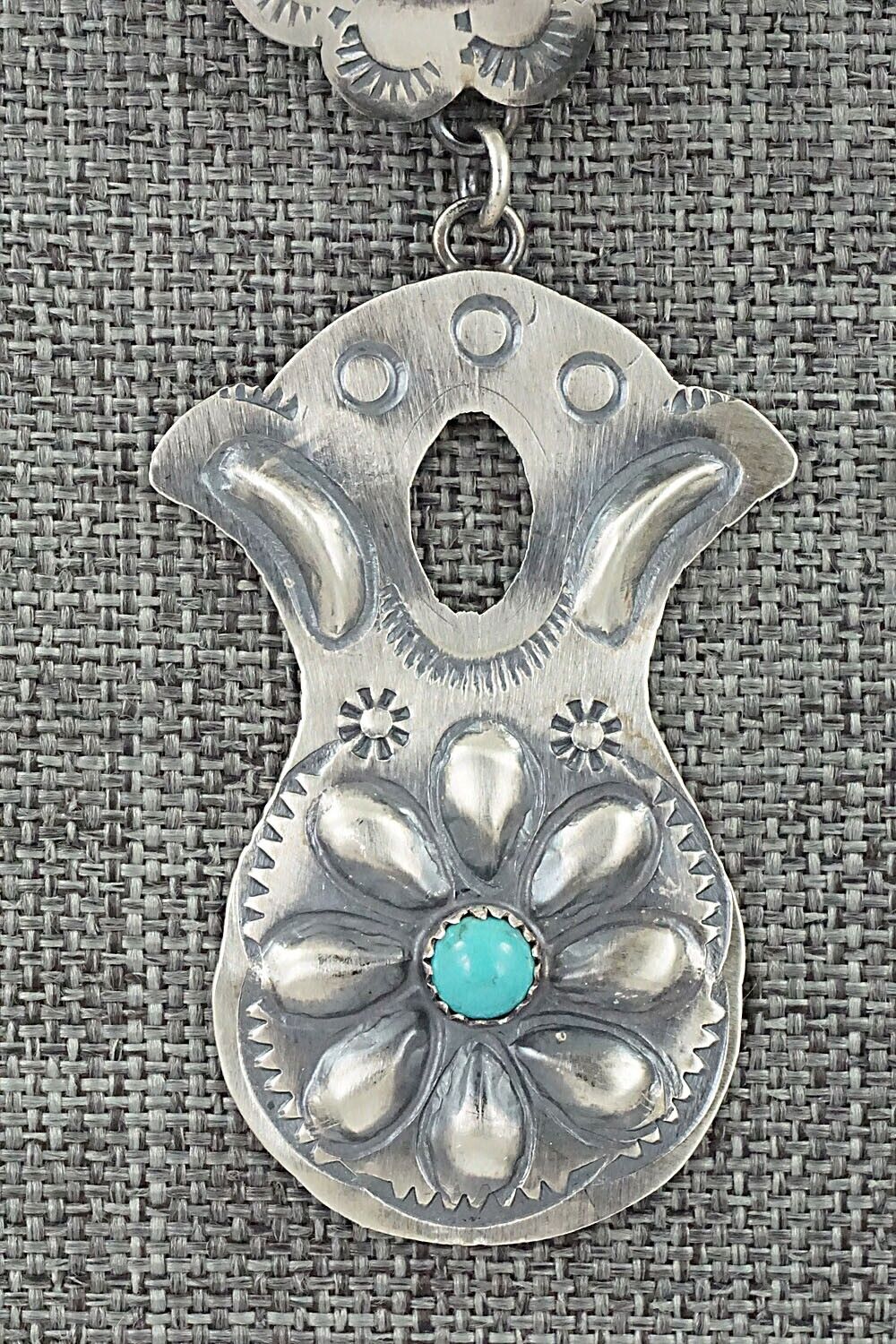 Turquoise & Sterling Silver Earrings - Samantha Yazzie