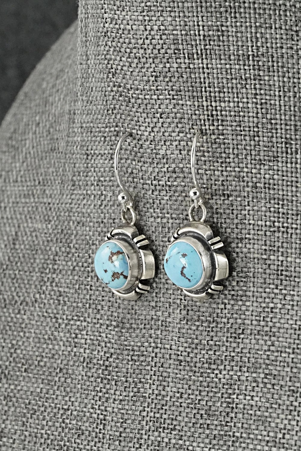 Turquoise & Sterling Silver Squash Blossom Necklace Set - Mark Yazzie