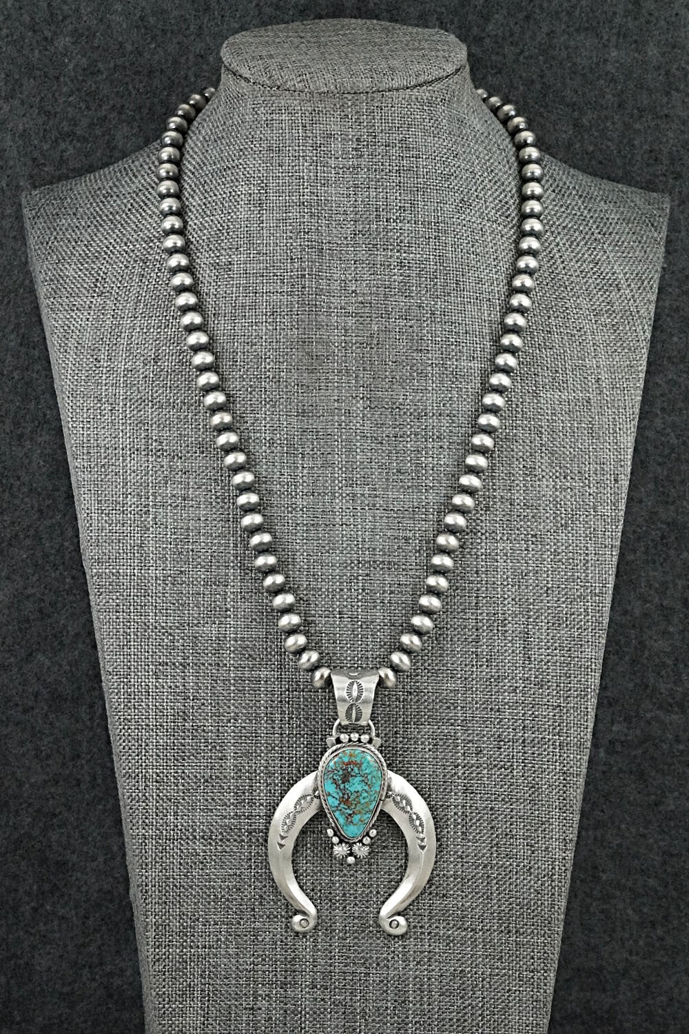 Turquoise & Sterling Silver Necklace - Samuel Yellowhair