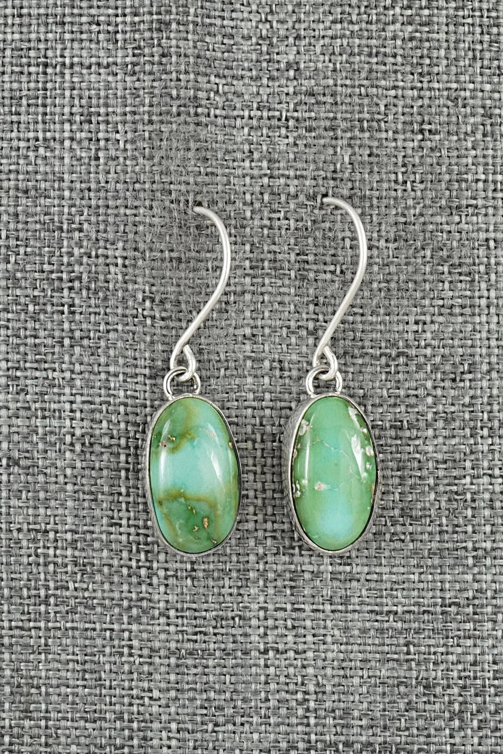 Turquoise & Sterling Silver Earrings - Eugene Gruber