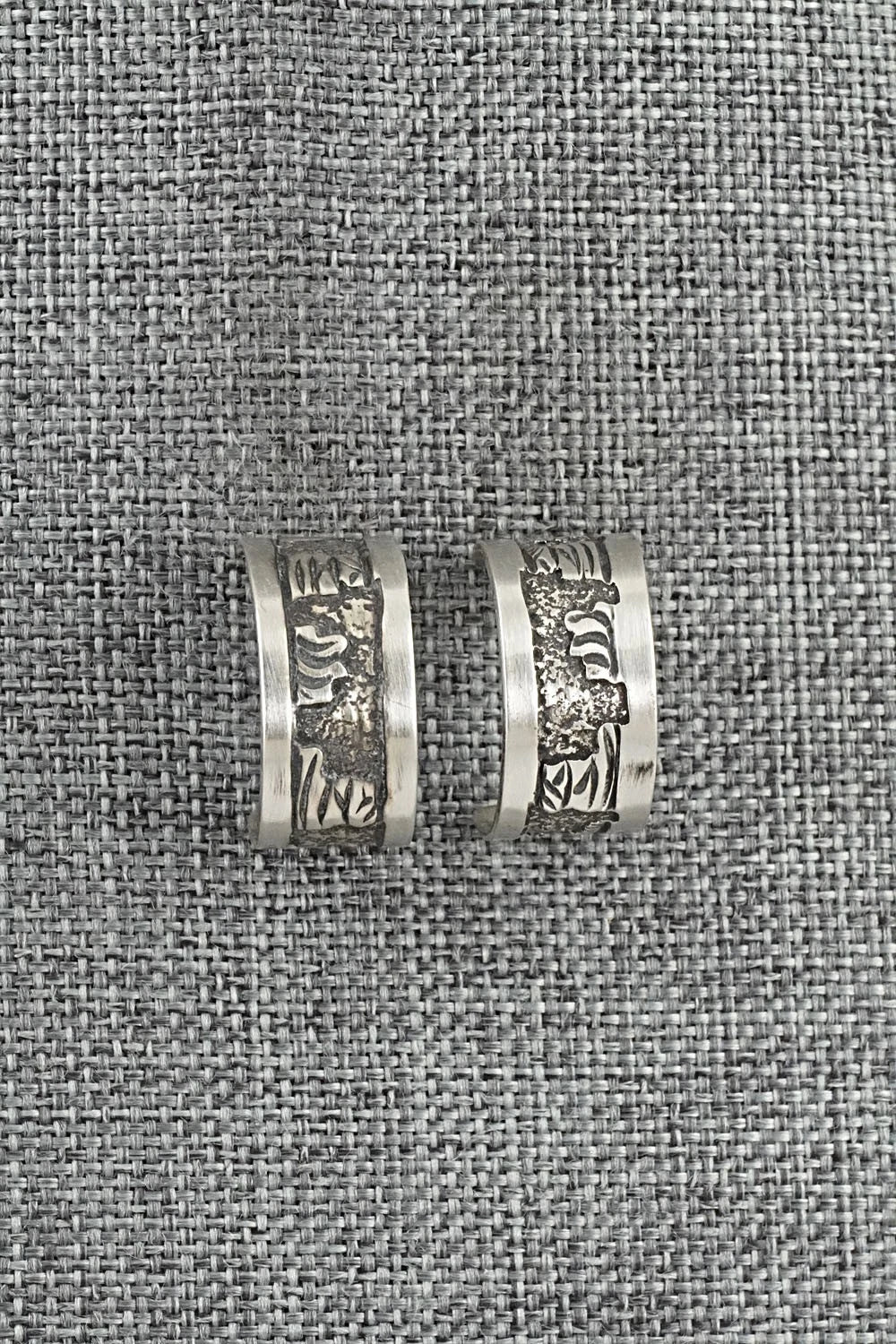 Sterling Silver Hoop Earrings - Elaine Becenti