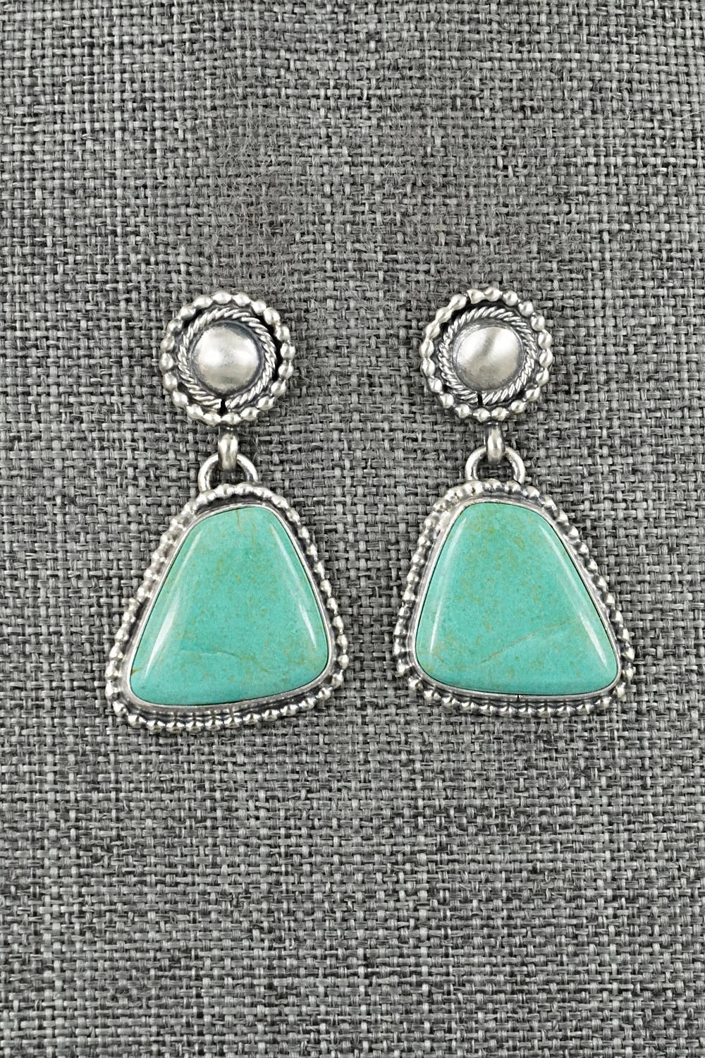 Turquoise & Sterling Silver Earrings - Darrin Livingston