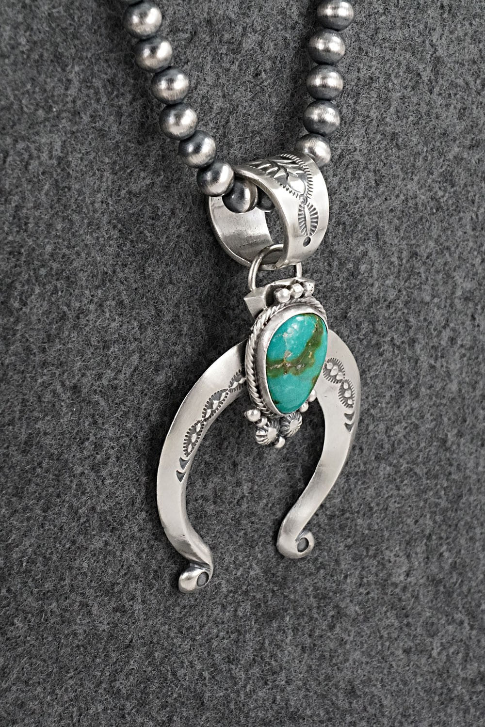 Turquoise & Sterling Silver Necklace - Samuel Yellowhair