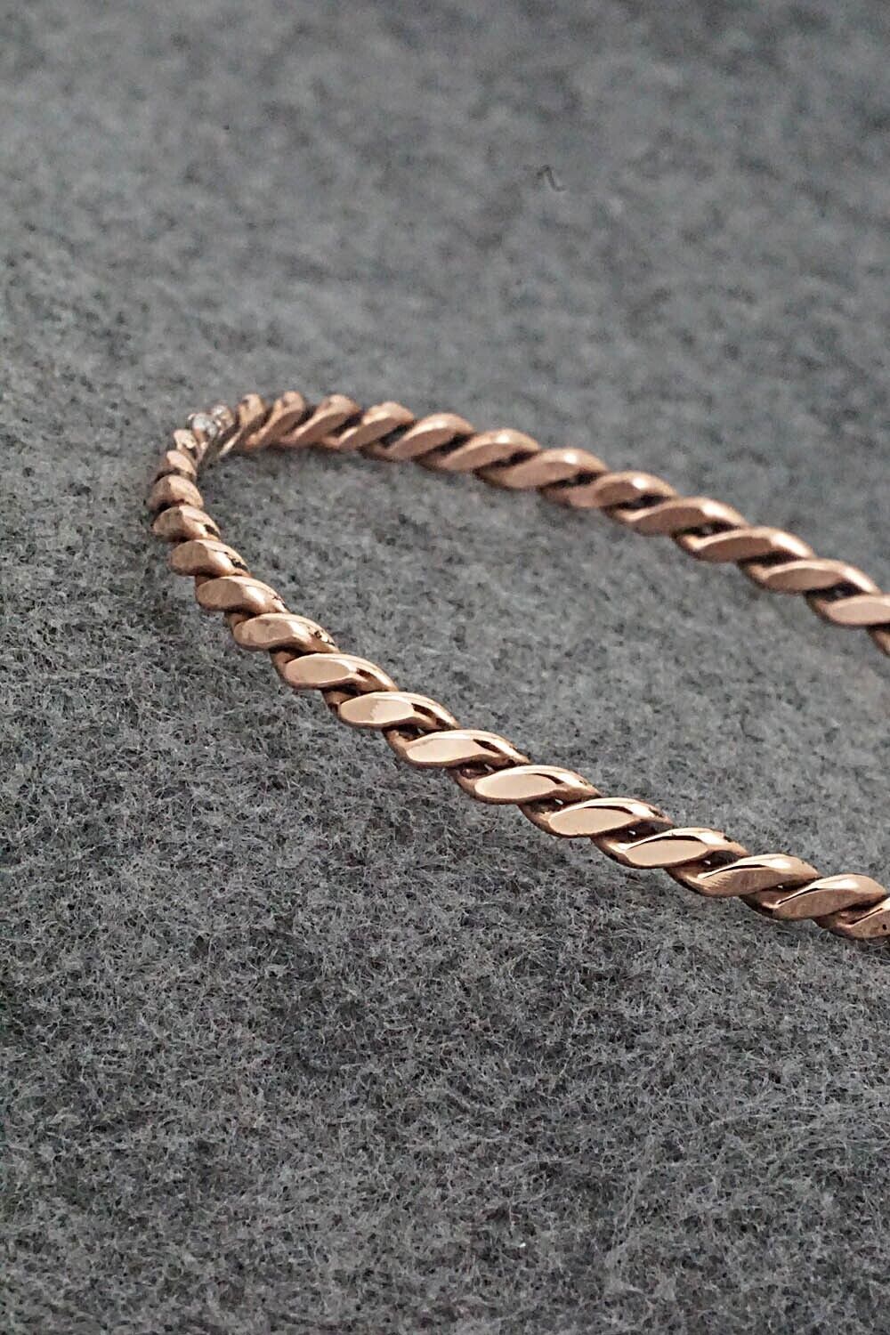 Copper Bangle Bracelet - Elaine Tahe