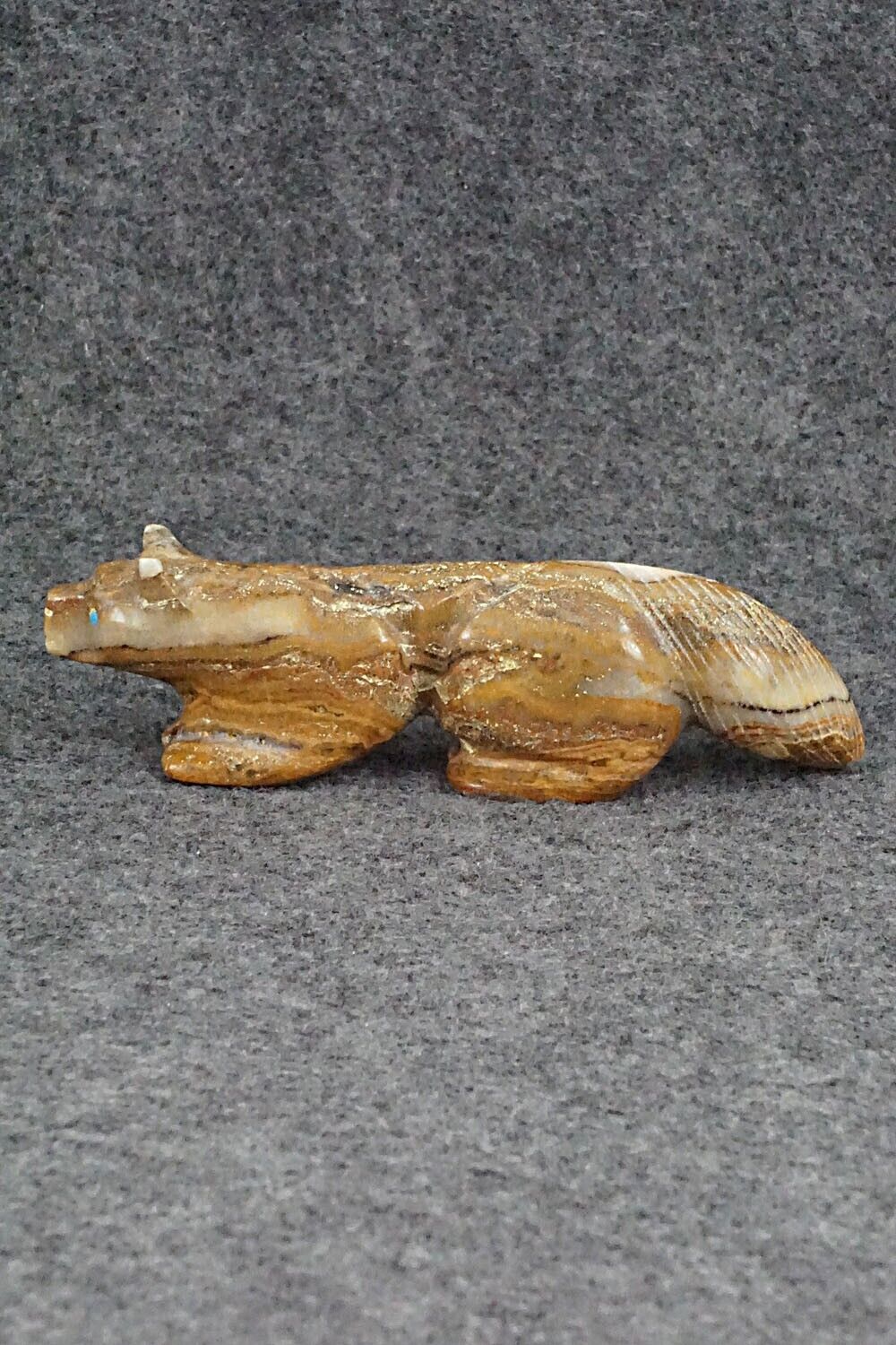 Wolf Zuni Fetish Carving - Rosella Soseeah