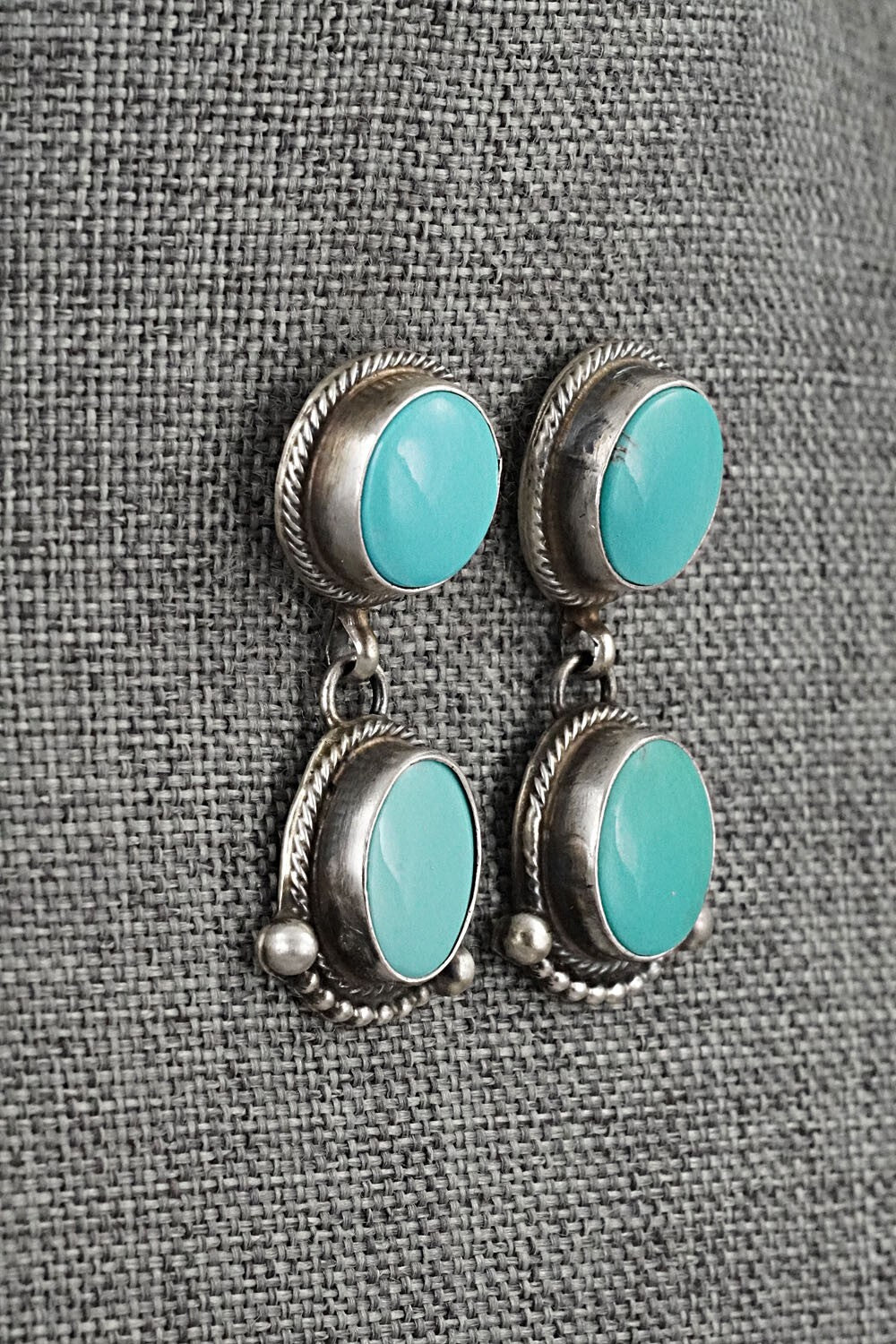 Turquoise & Sterling Silver Squash Blossom Set - Kathleen Chavez