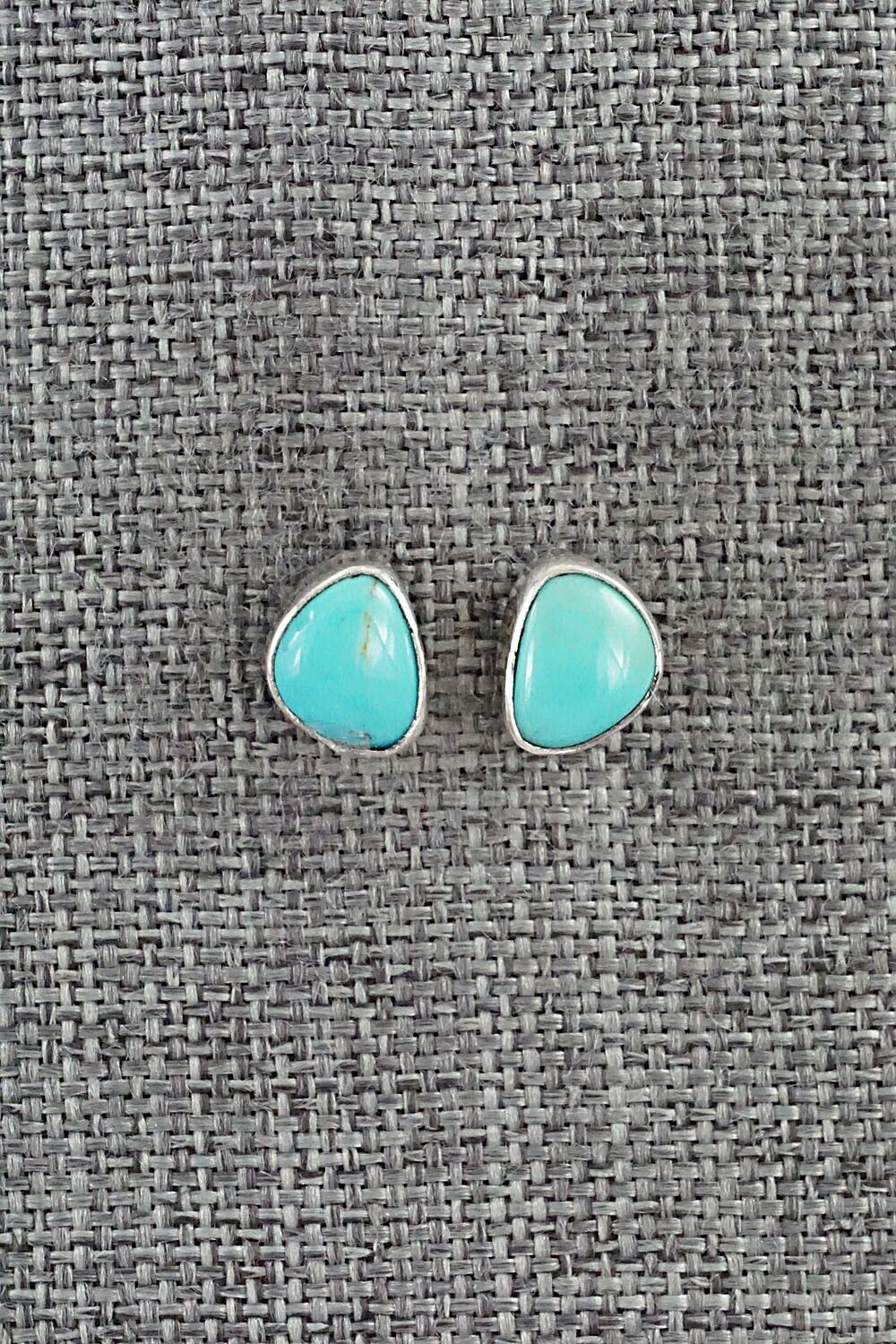 Turquoise & Sterling Silver Earrings - Marco Begaye