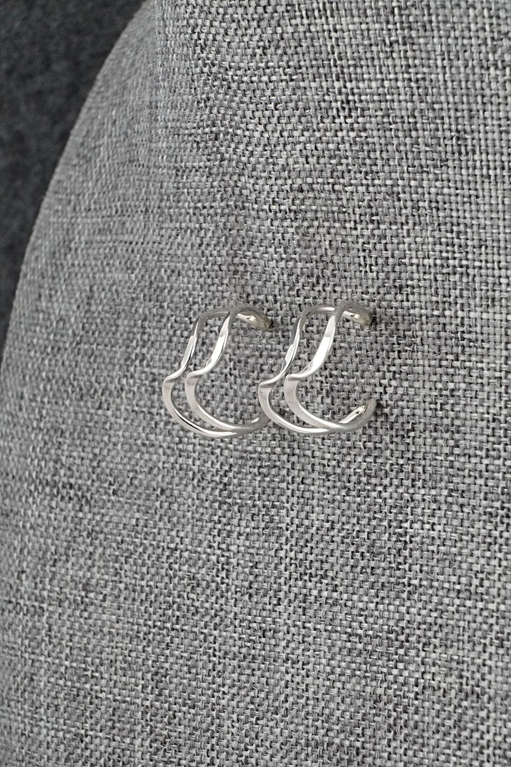 Sterling Silver Hoop Earrings - Elaine Tahe