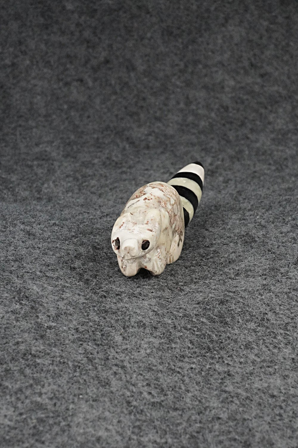 Raccoon Zuni Fetish Carving - Justin Red Elk