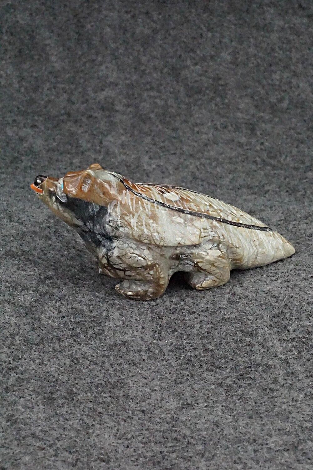 Badger Zuni Fetish Carving - Freddie Leekya