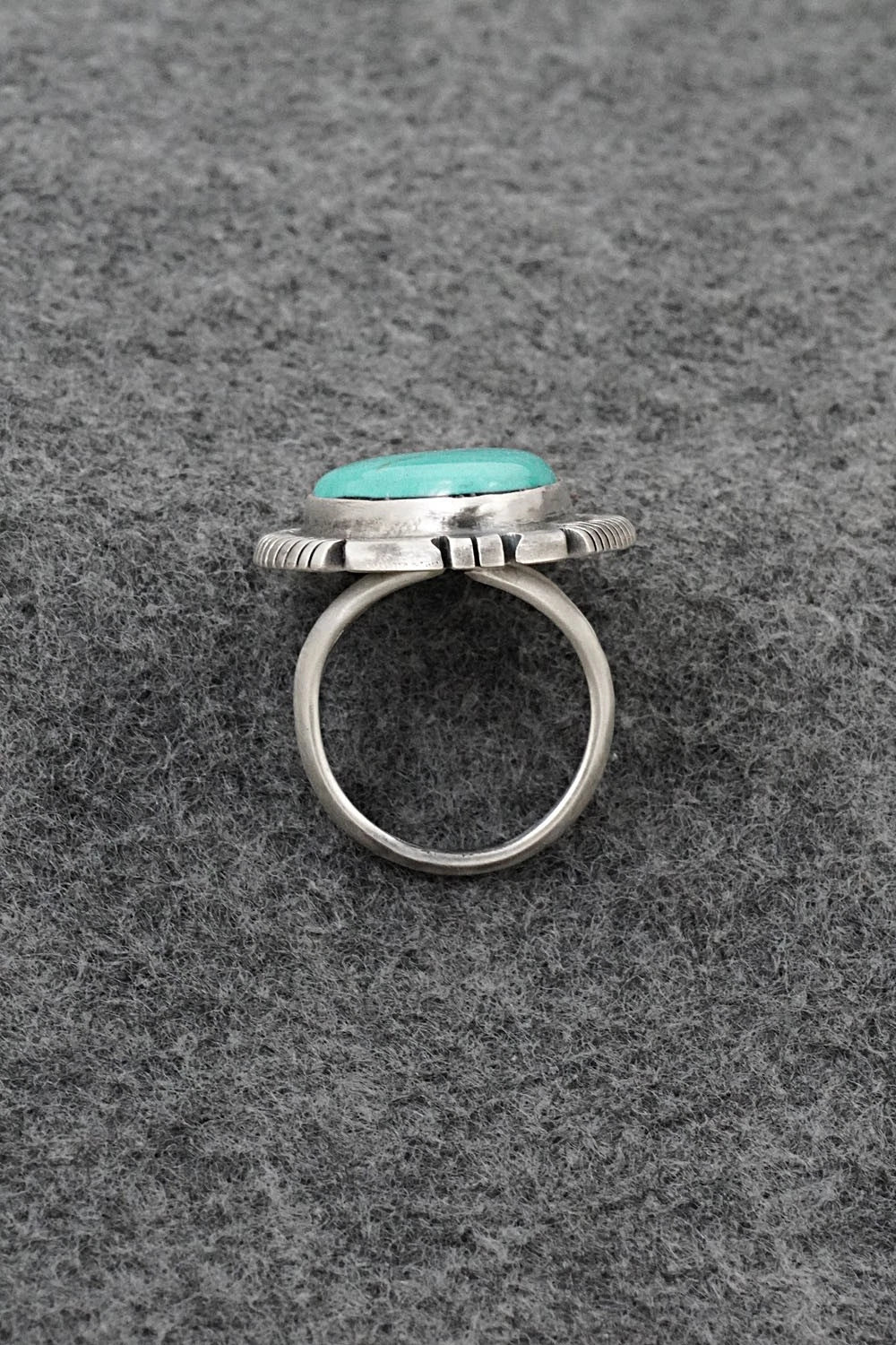 Turquoise & Sterling Silver Ring - Thomas Francisco - Size 6.5