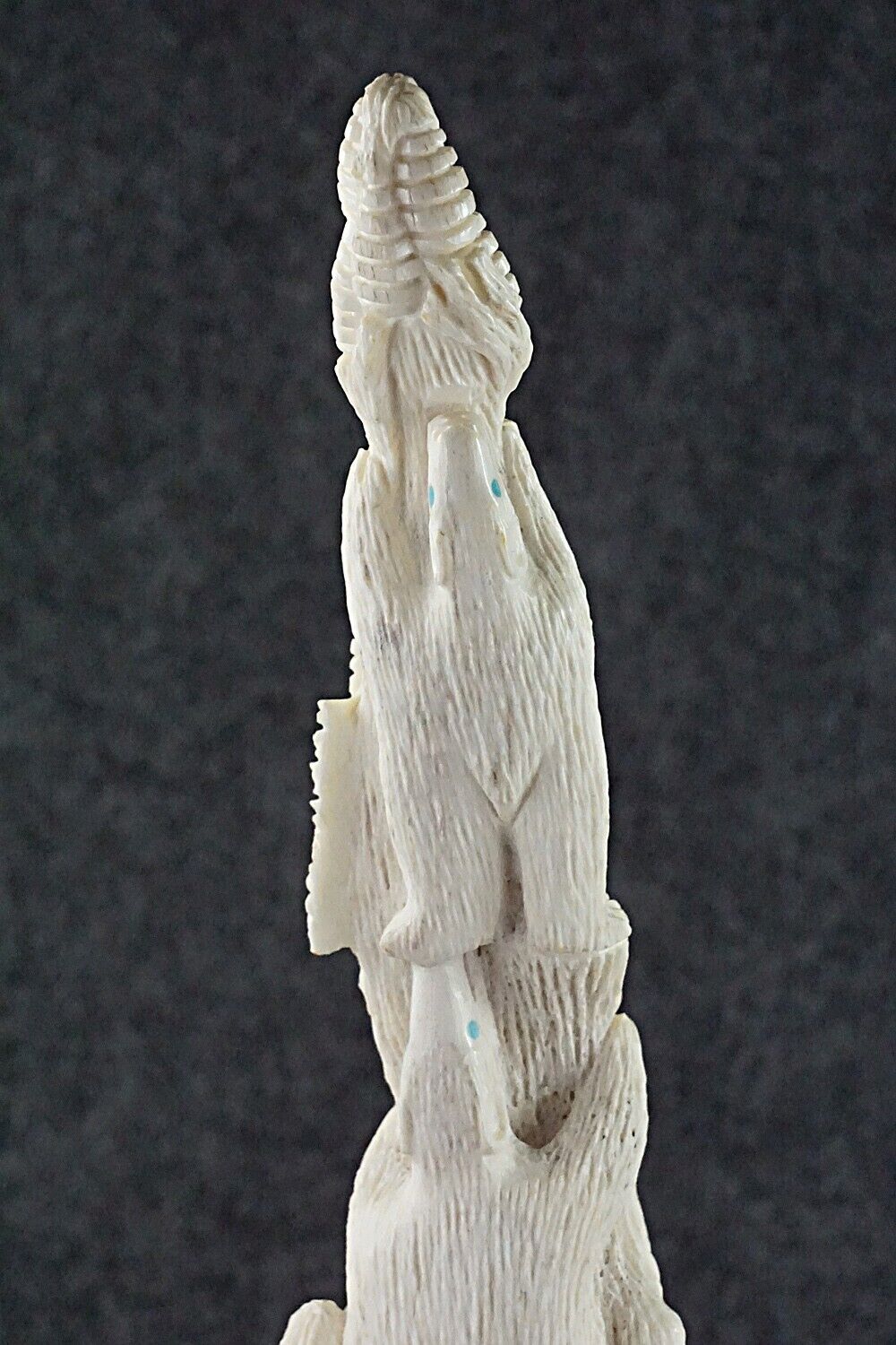 Bears & Eagles Zuni Fetish Carving - Destry Siutza