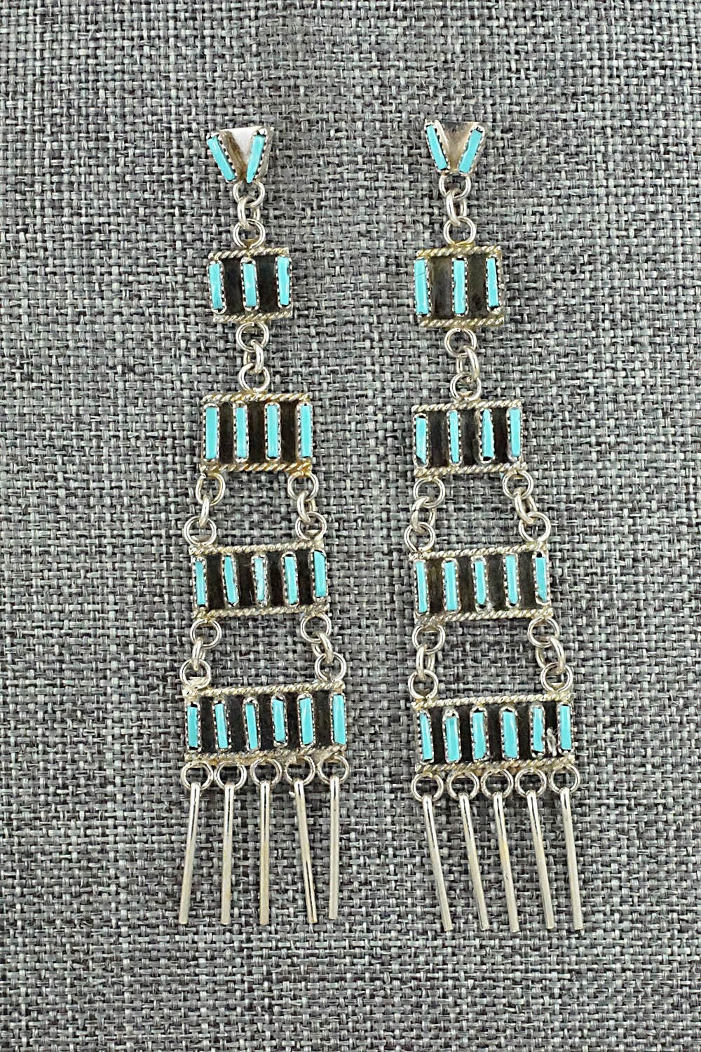 Turquoise & Sterling Silver Earrings - Ashley Laate