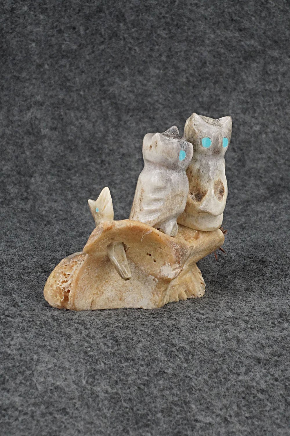 Owls Zuni Fetish Carving - Marvelita Phillips