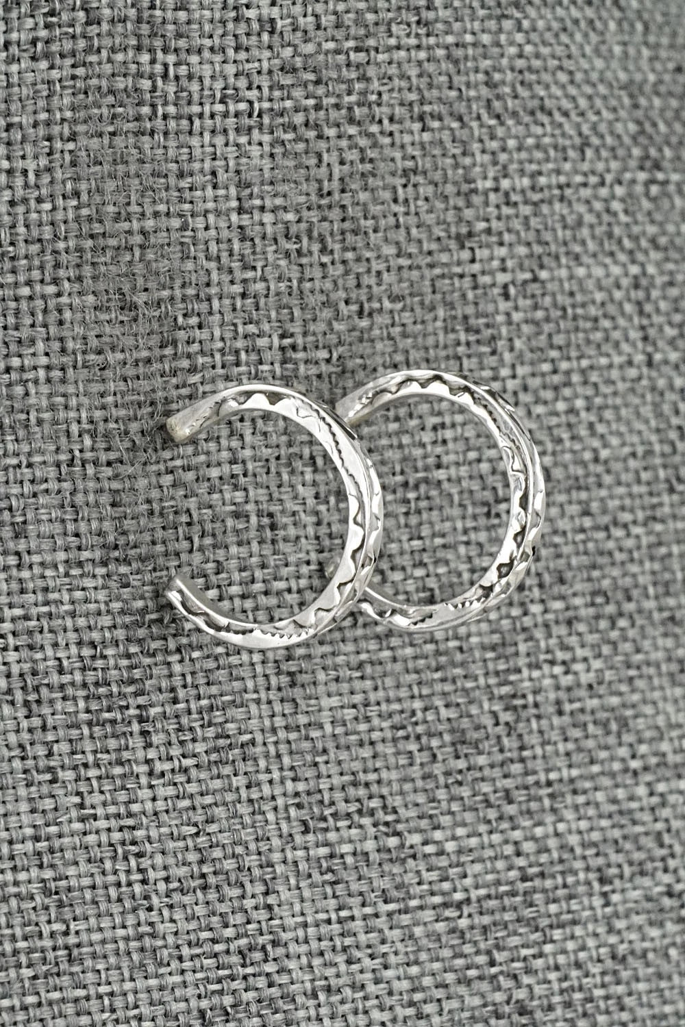 Sterling Silver Hoop Earrings - Elaine Tahe