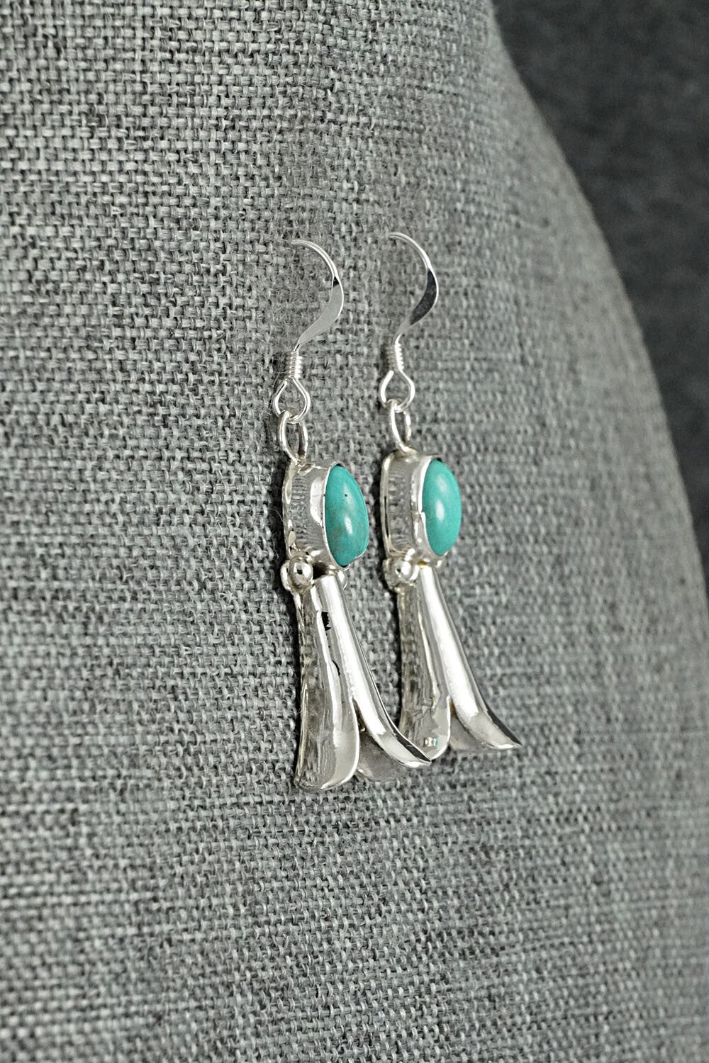 Turquoise & Sterling Silver Earrings - Robinson Martinez