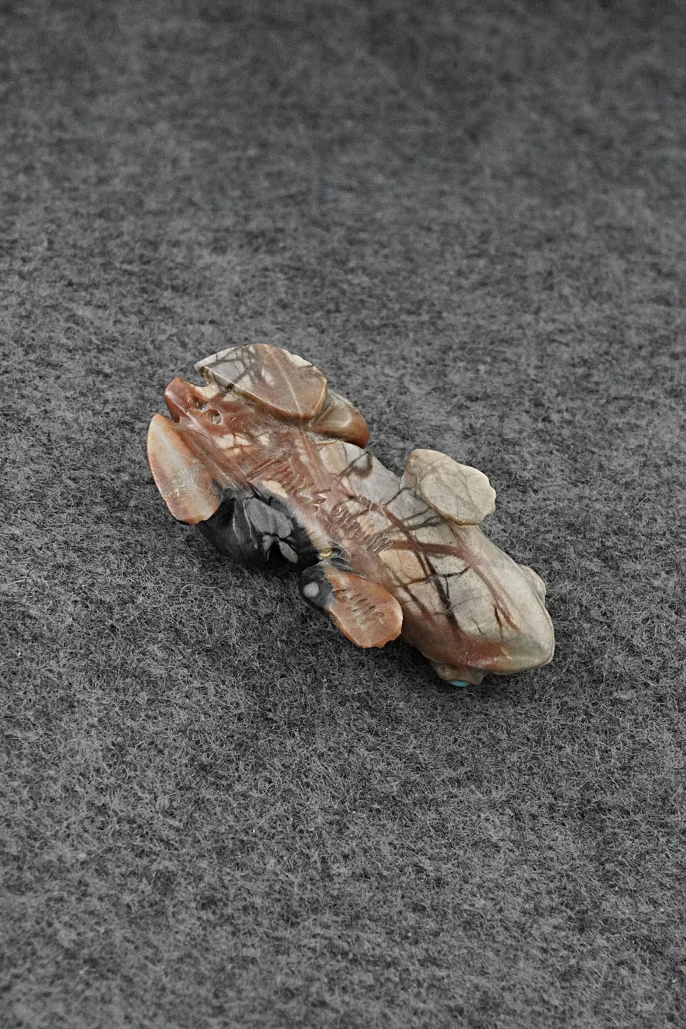 Frog Zuni Fetish Carving - Lance Cheama
