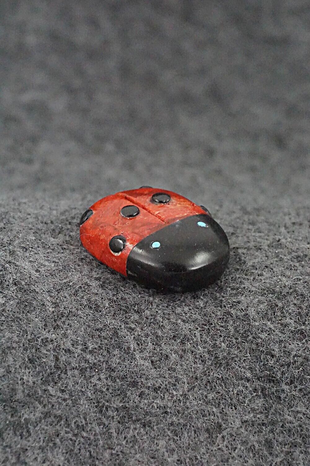 Ladybug Zuni Fetish Carving - Reynold Lunasee