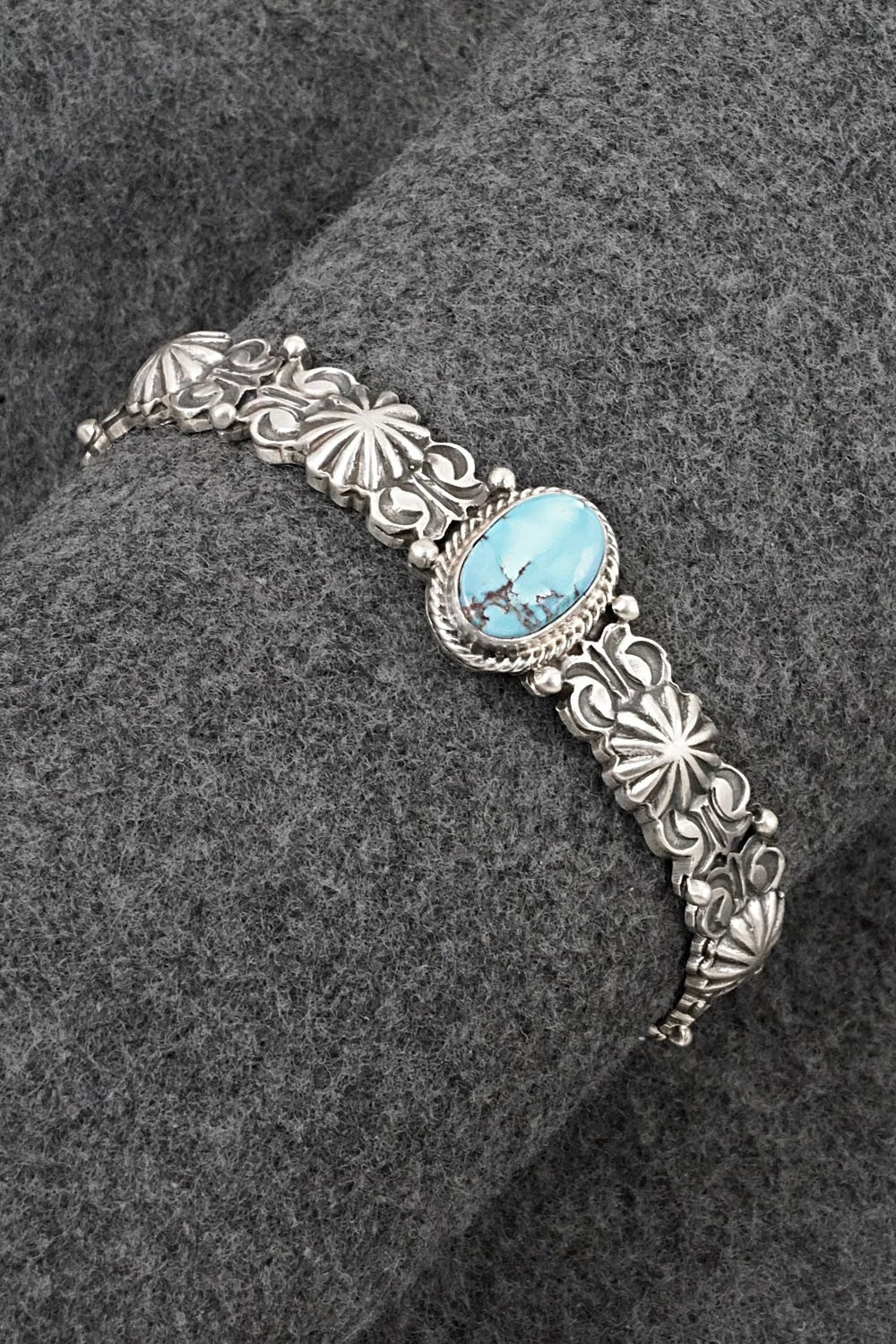 Turquoise & Sterling Silver Bracelet - Thomas Yazzie
