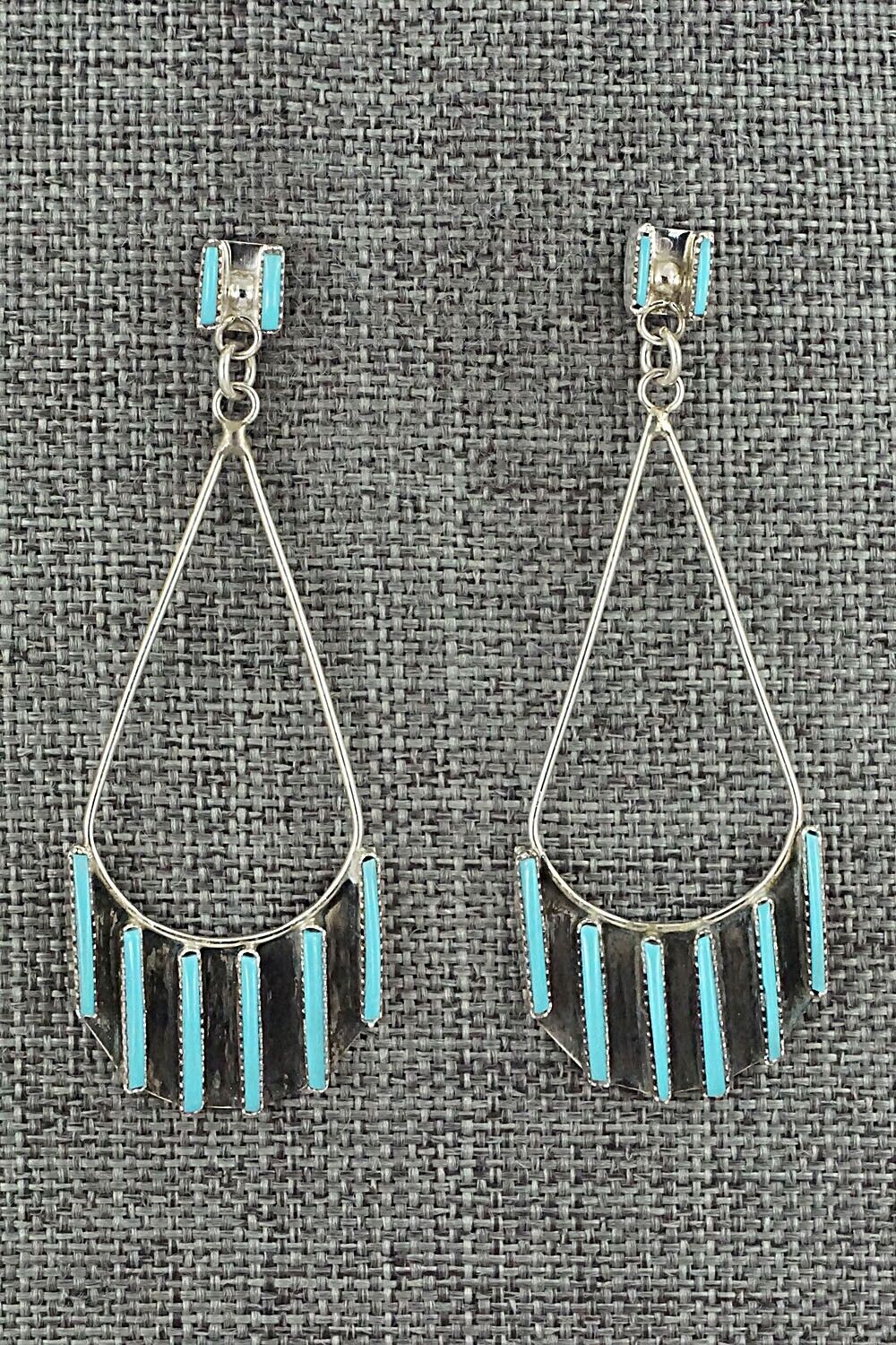 Turquoise & Sterling Silver Earrings - Ashley Laate