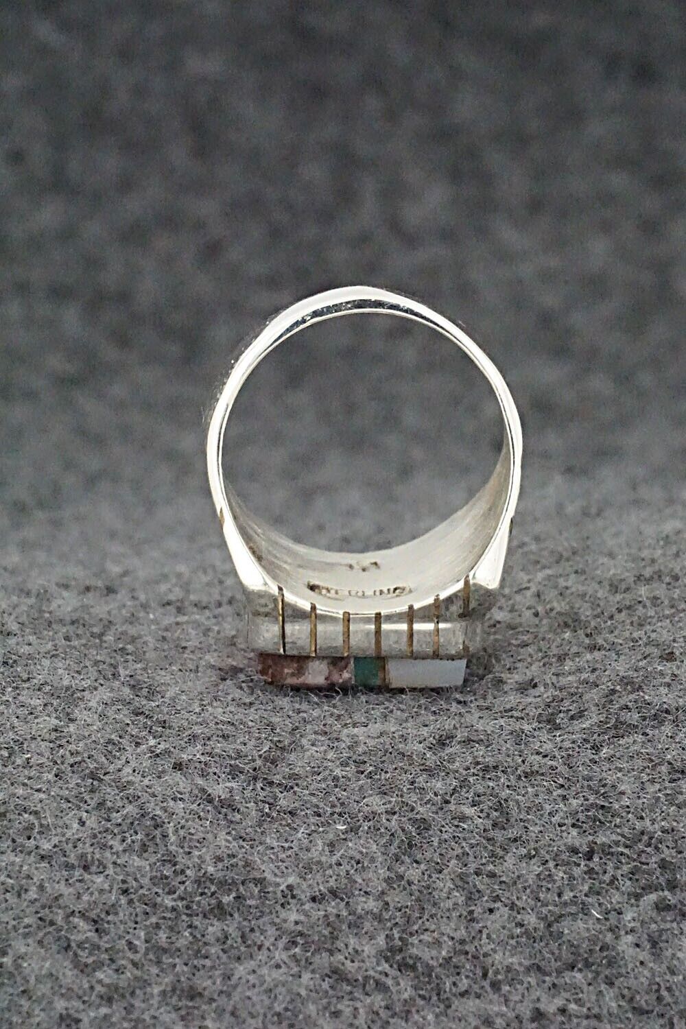 Multi-Stone & Sterling Silver Ring - Trevor Jack - Size 8.75