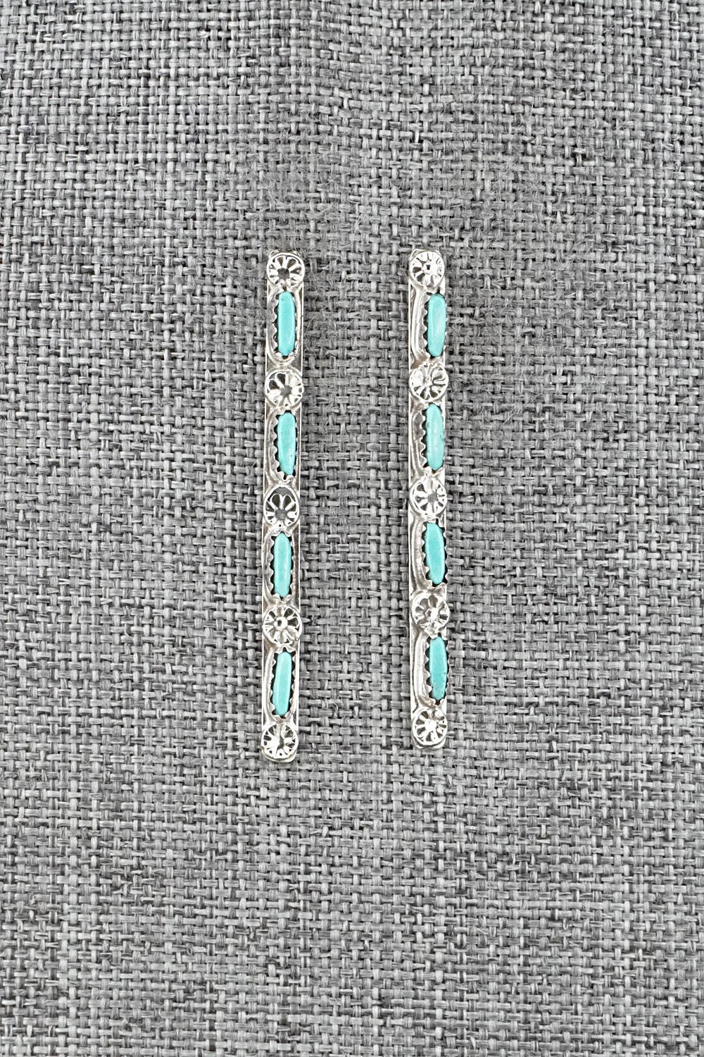 Turquoise & Sterling Silver Earrings - Murray Hannaweeka