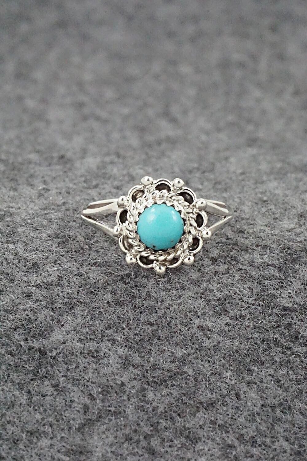 Turquoise & Sterling Silver Ring - Theresa Smith - Size 7