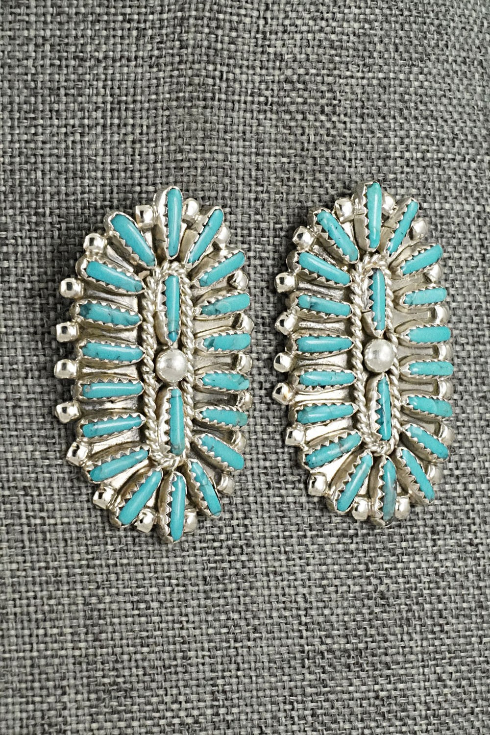 Turquoise & Sterling Silver Earrings - Philena Byjoe